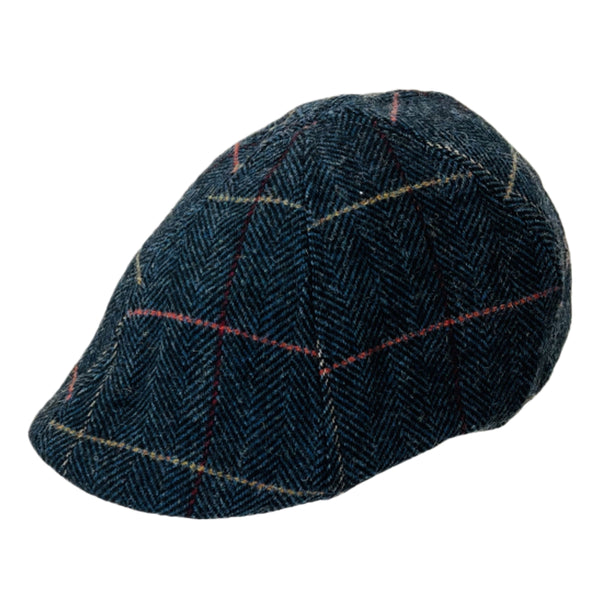 Timeless Herringbone Flat Cap