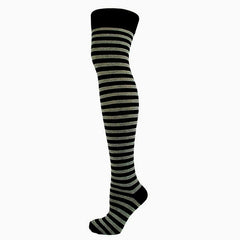 Assorted Thick Striped Over The Knee Socks