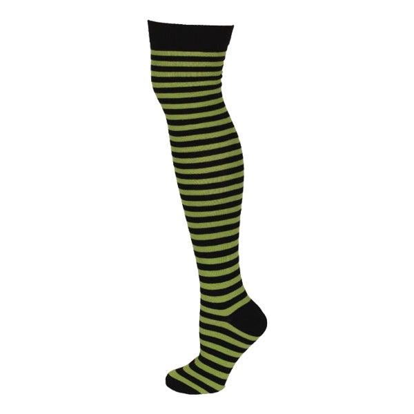 Assorted Thick Striped Over The Knee Socks