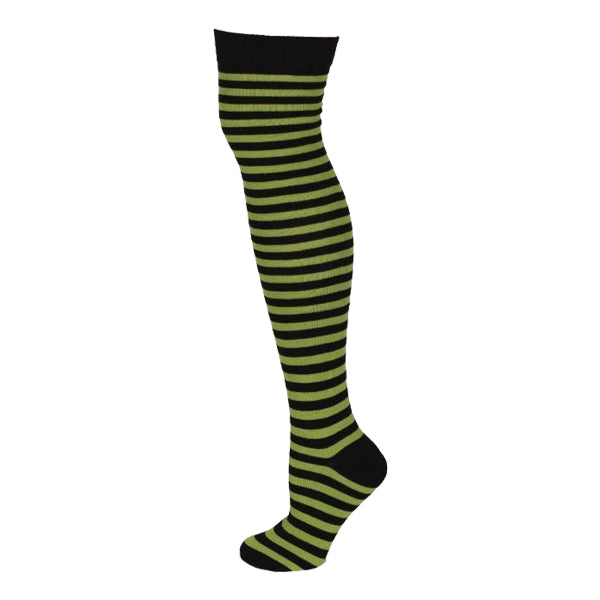 Striped over the on sale knee high socks