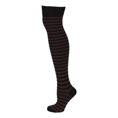 Assorted Thin Striped Over The Knee Socks