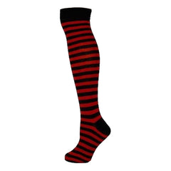 Assorted Thin Striped Over The Knee Socks