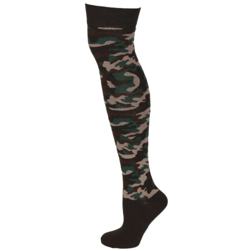 Camouflage Over The Knee Socks