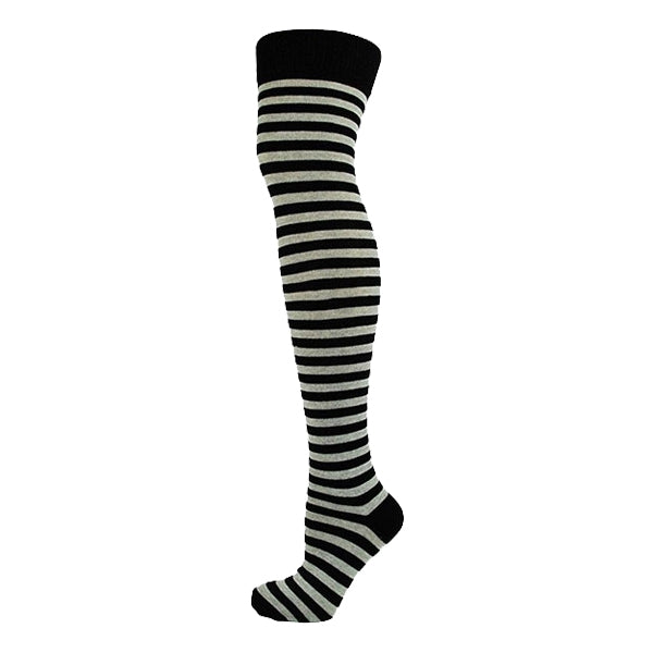 Assorted Thin Striped Over The Knee Socks