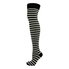 Assorted Thin Striped Over The Knee Socks