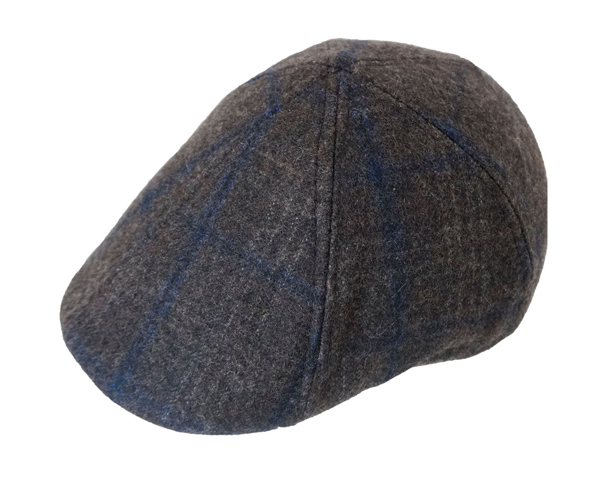 Brown With Blue Lines Six Panel Cap